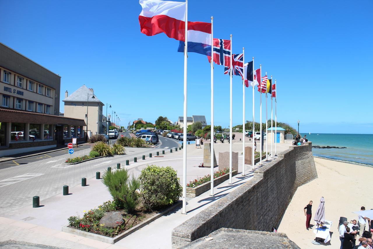 Saint Aubin Logis Hotel & Restaurant Saint-Aubin-Sur-Mer (Calvados) Exterior foto